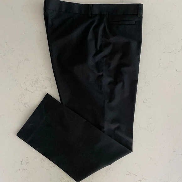 Brooks Brothers "346" Natalie Fit Straight Leg 100% Cotton Pants Navy Sz 14 NWOT - Picture 1 of 14